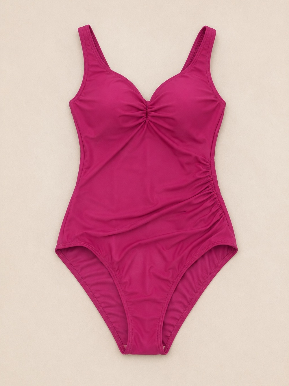 Lands’ End • Cranberry Underwire Bust One Piece Swimsuit • Size 6 • Like new!